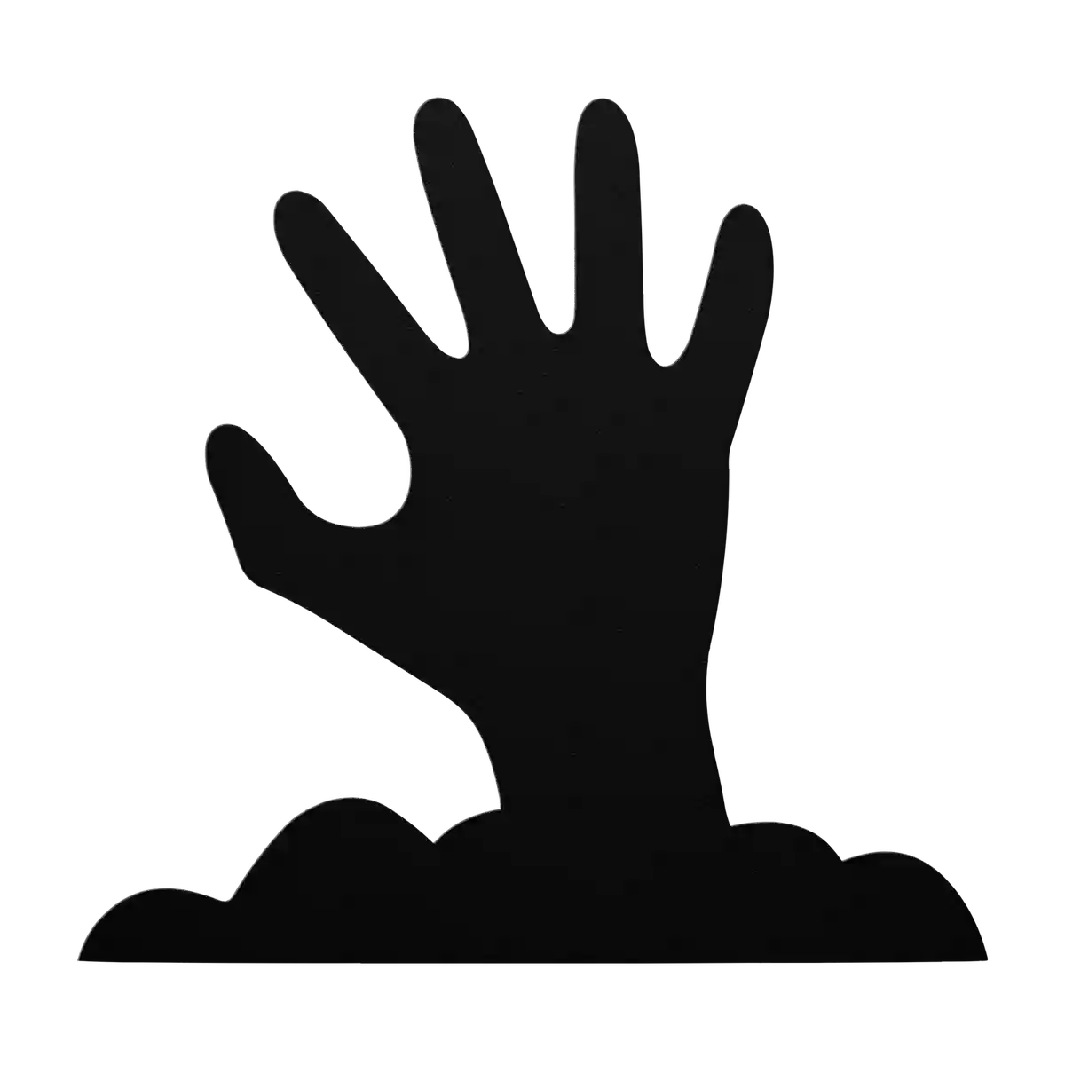 Halloween Splayed Hand Metal Sign