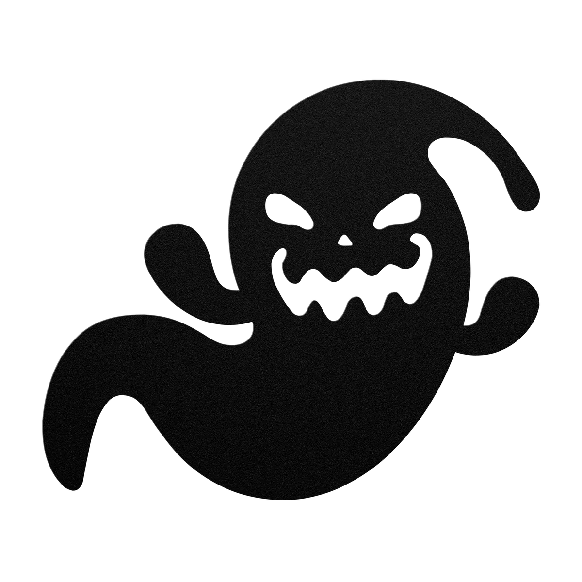 Halloween Spooked Ghost Metal Sign