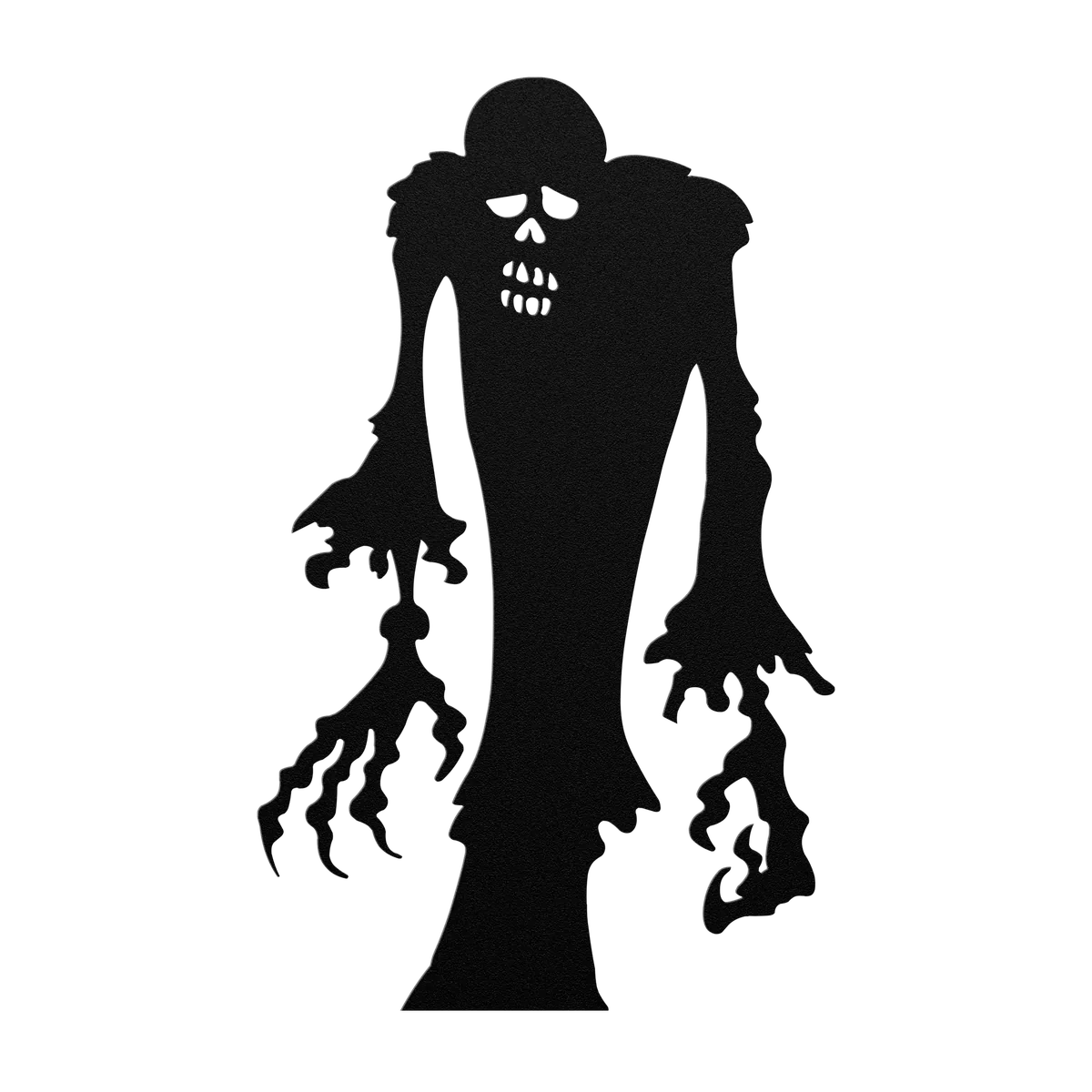 Halloween Standing Zombie Metal Sign