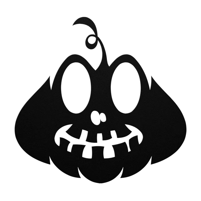 Halloween Stitched Mouth Jack-o-Lantern Metal Sign