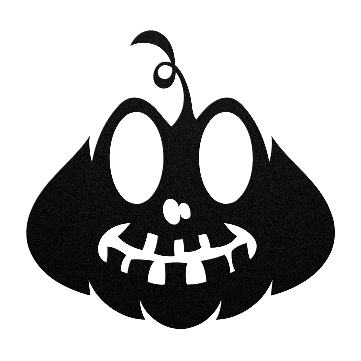 Halloween Stitched Mouth Jack-o-Lantern Metal Sign
