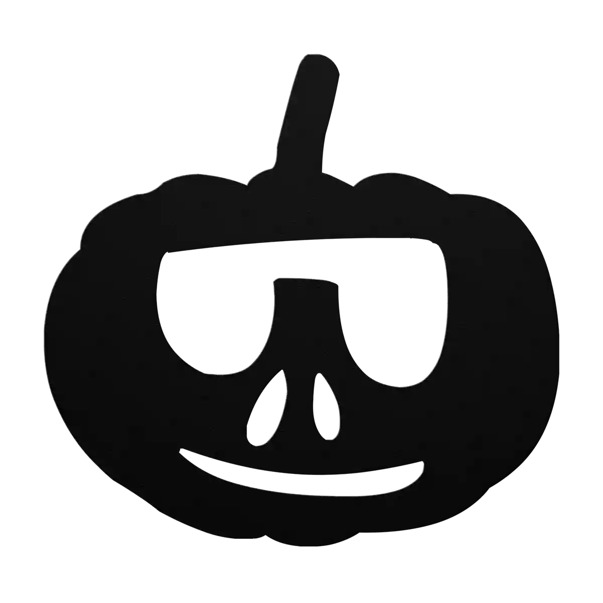 Halloween Sunglasses Pumpkin Metal Sign
