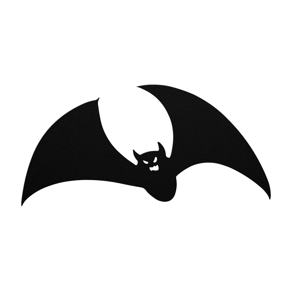 Halloween Swooping Bat Metal Sign