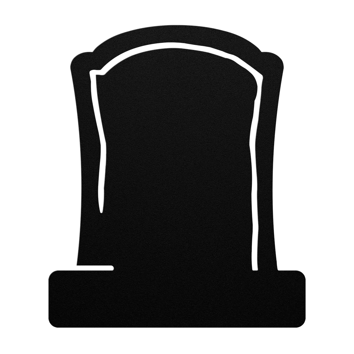 Halloween Tall Round Headstone Metal Sign