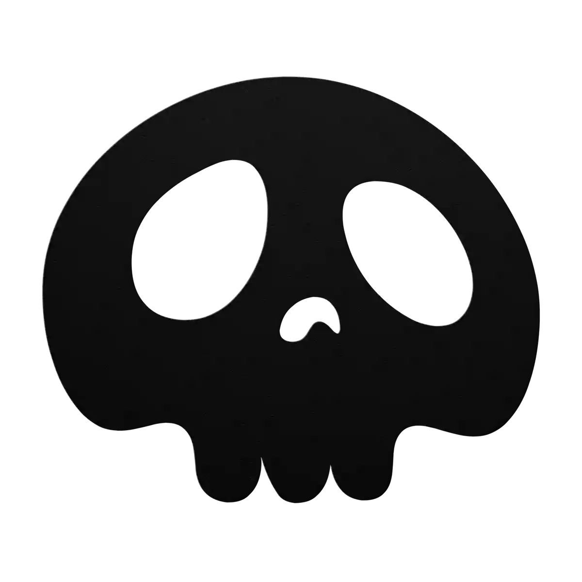 Halloween Toothless Skull Metal Sign