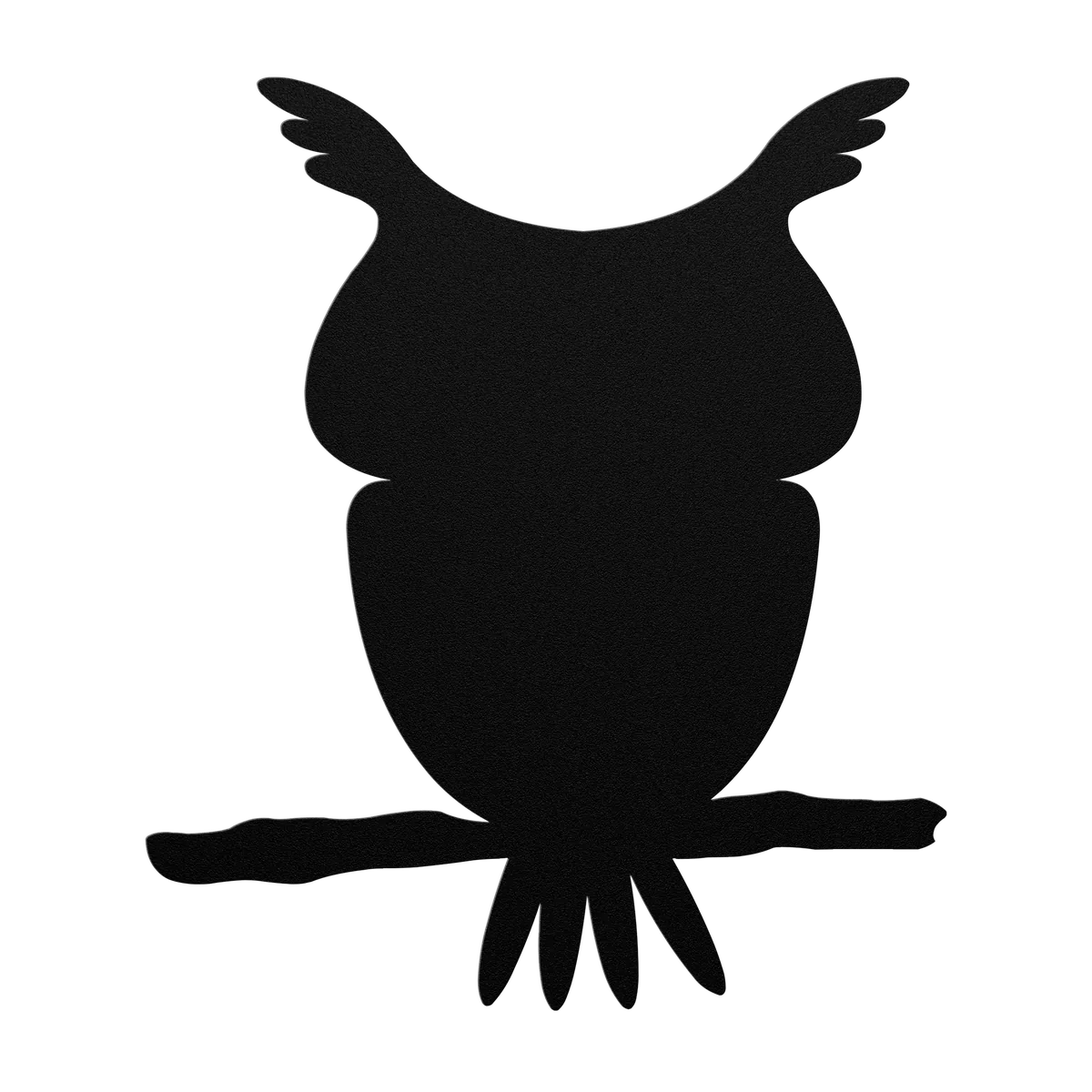 Halloween Tufted Owl Metal Sign