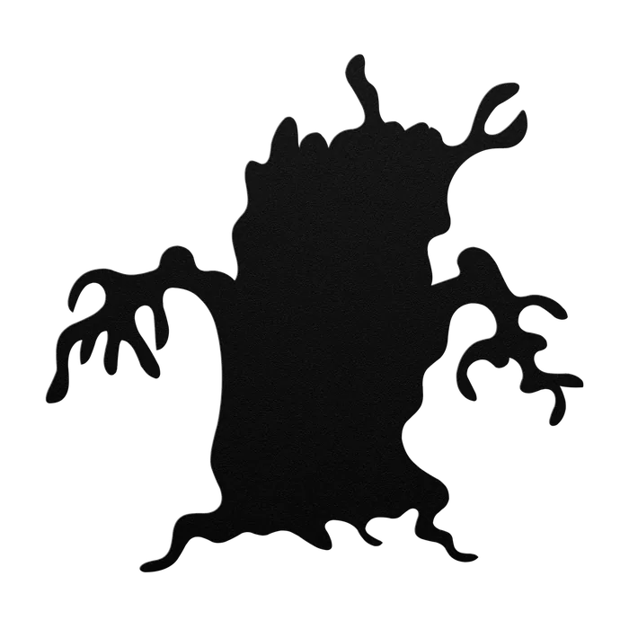 Halloween Twisted Dead Tree Metal Sign