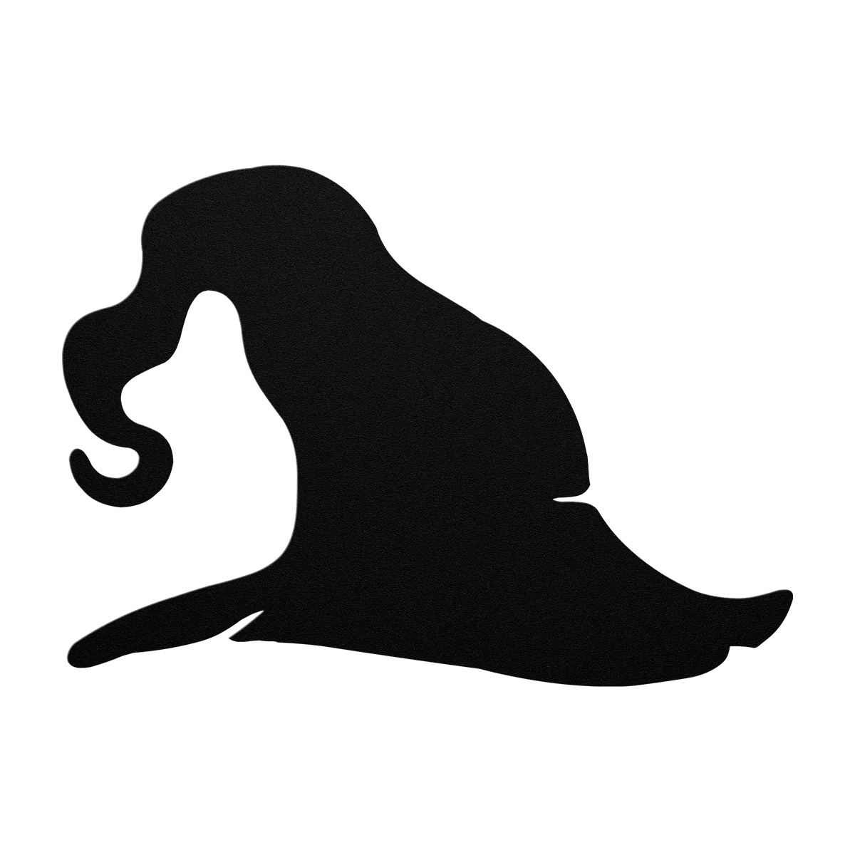 Halloween Twisted Tail Witch Hat Metal Sign