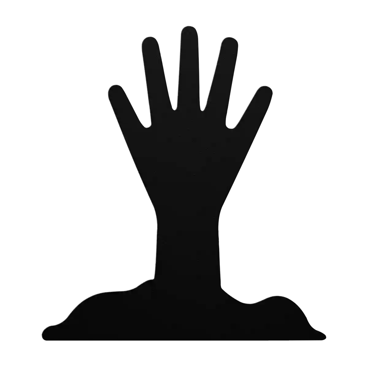 Halloween Upright Hand Metal Sign