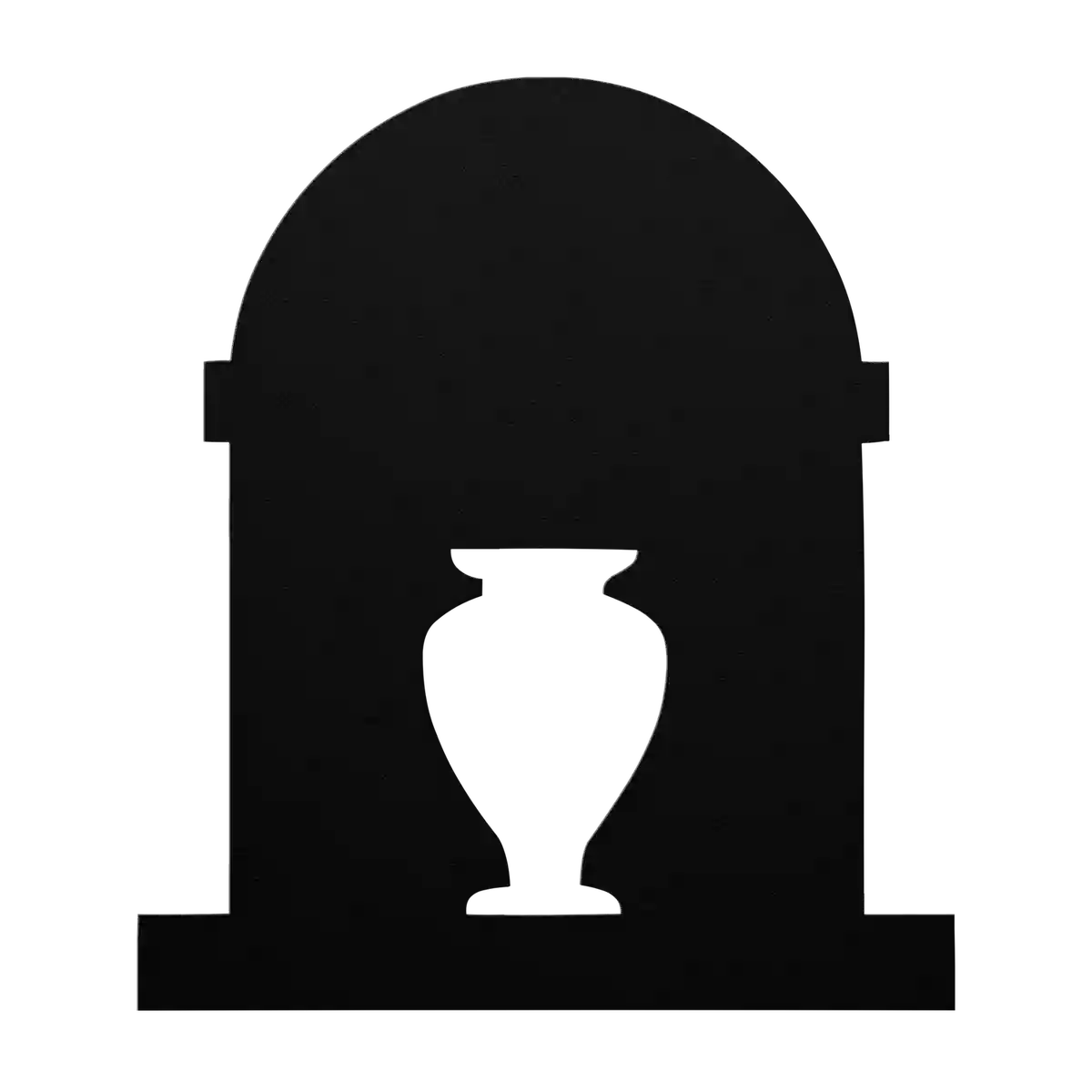 Halloween Urn Headstone Metal Sign