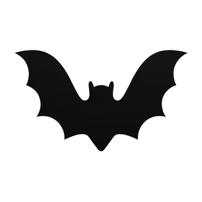 Halloween V Wing Bat Metal Sign