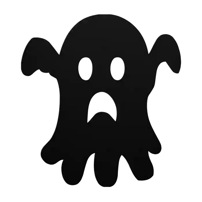 Halloween Wailing Ghost Metal Sign