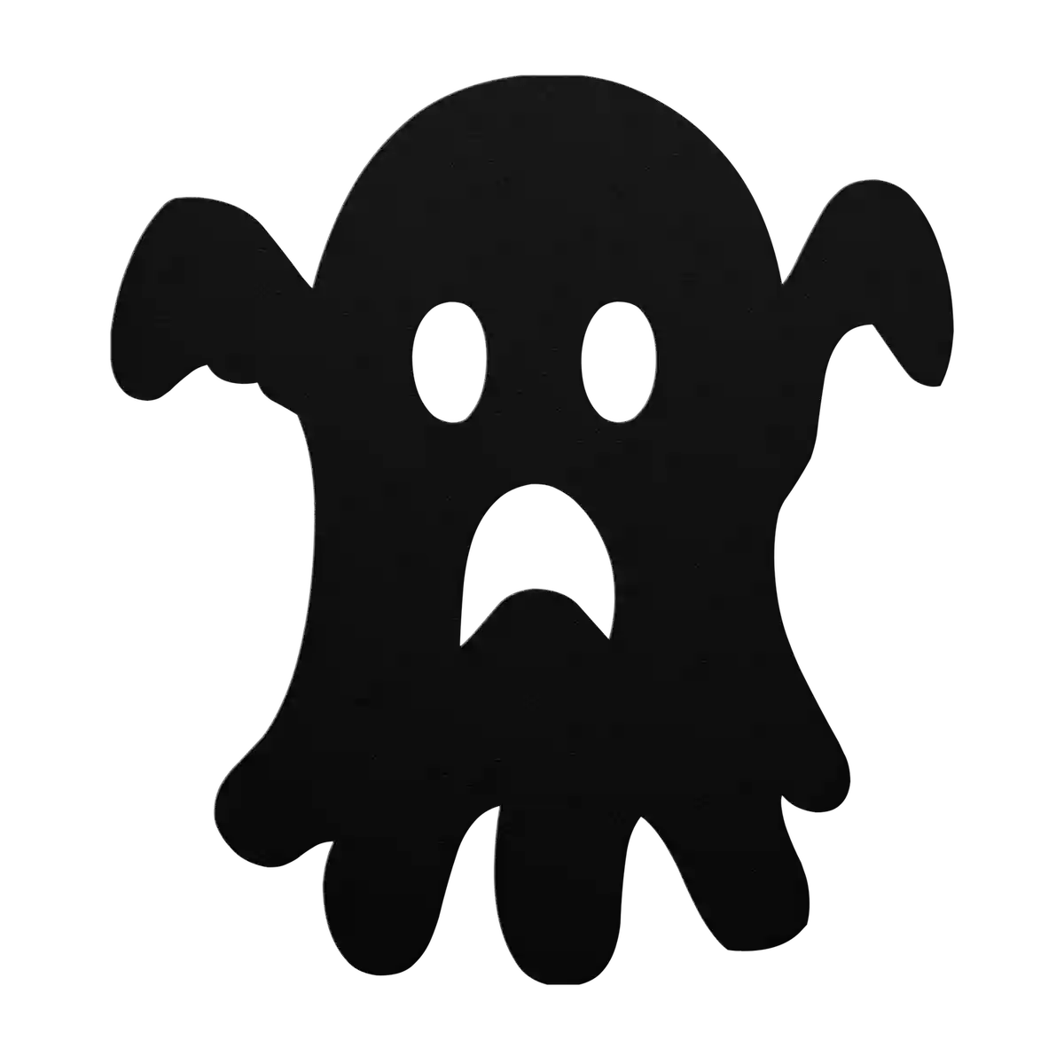 Halloween Wailing Ghost Metal Sign