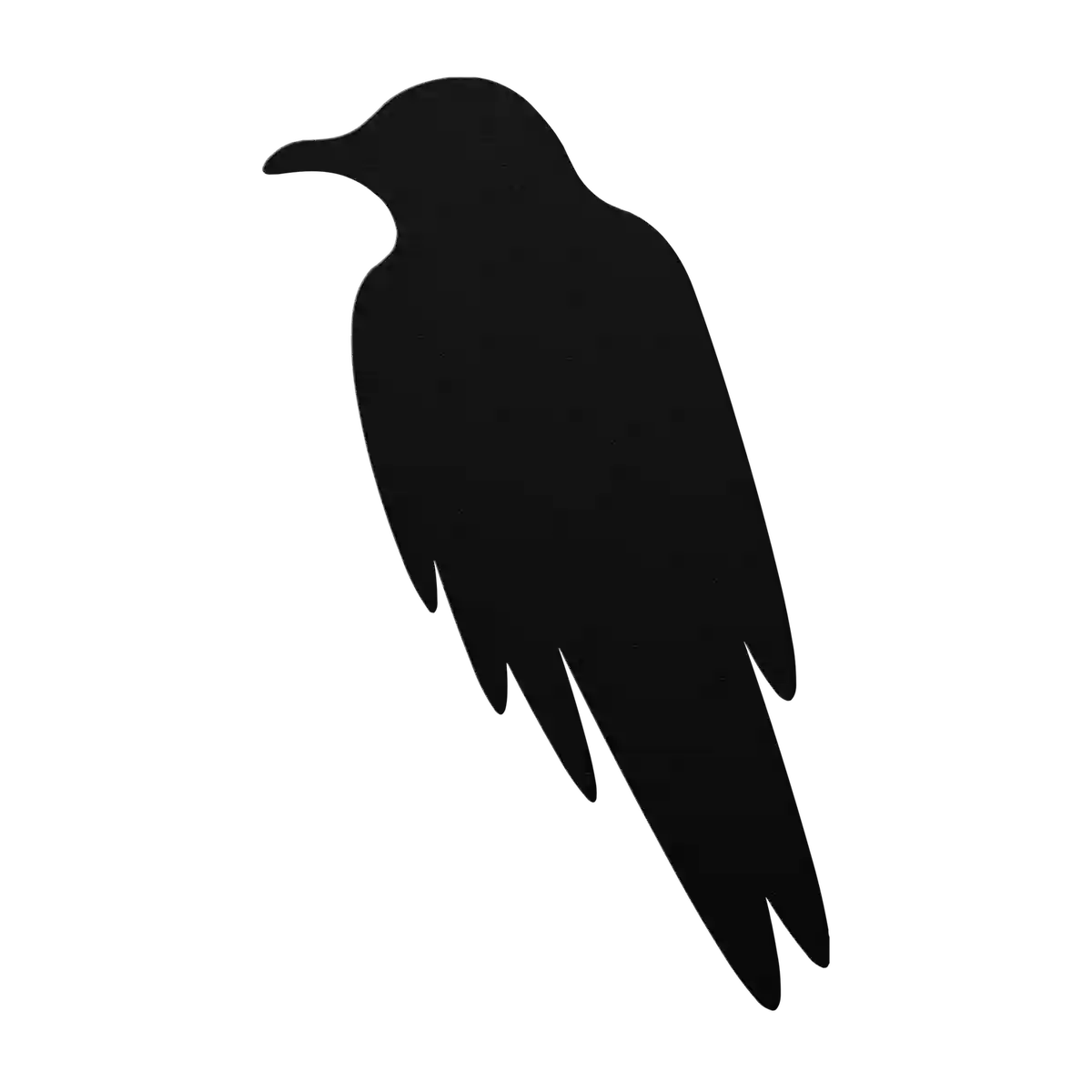 Halloween Watching Crow Metal Sign
