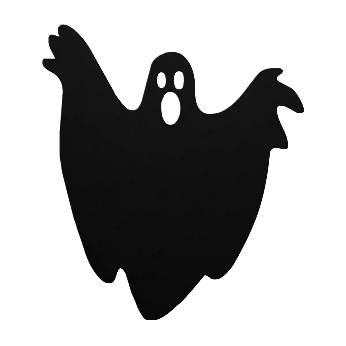 Halloween Waving Ghost Metal Sign