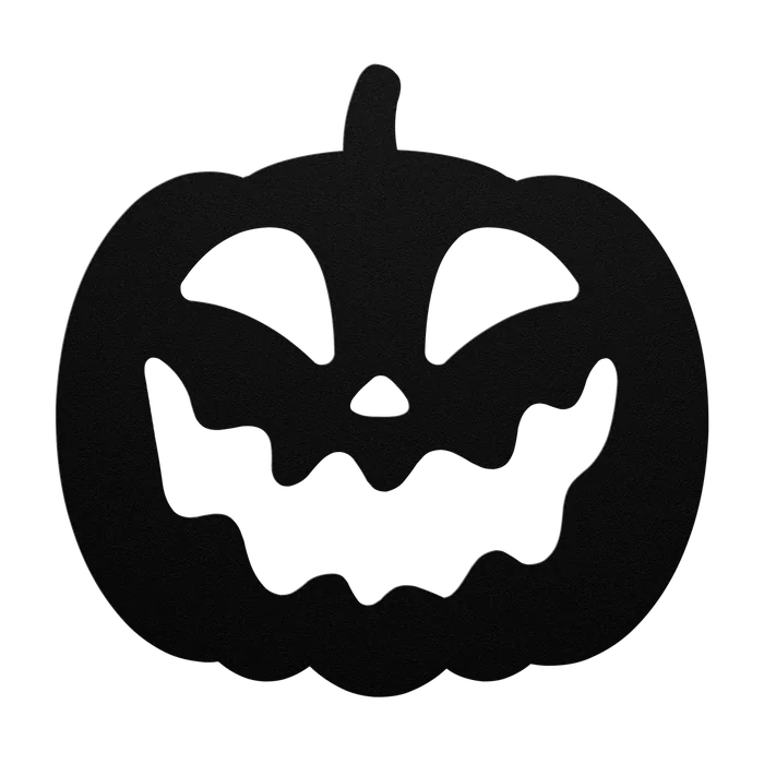 Halloween Wavy Grin Jack-o-Lantern Metal Sign