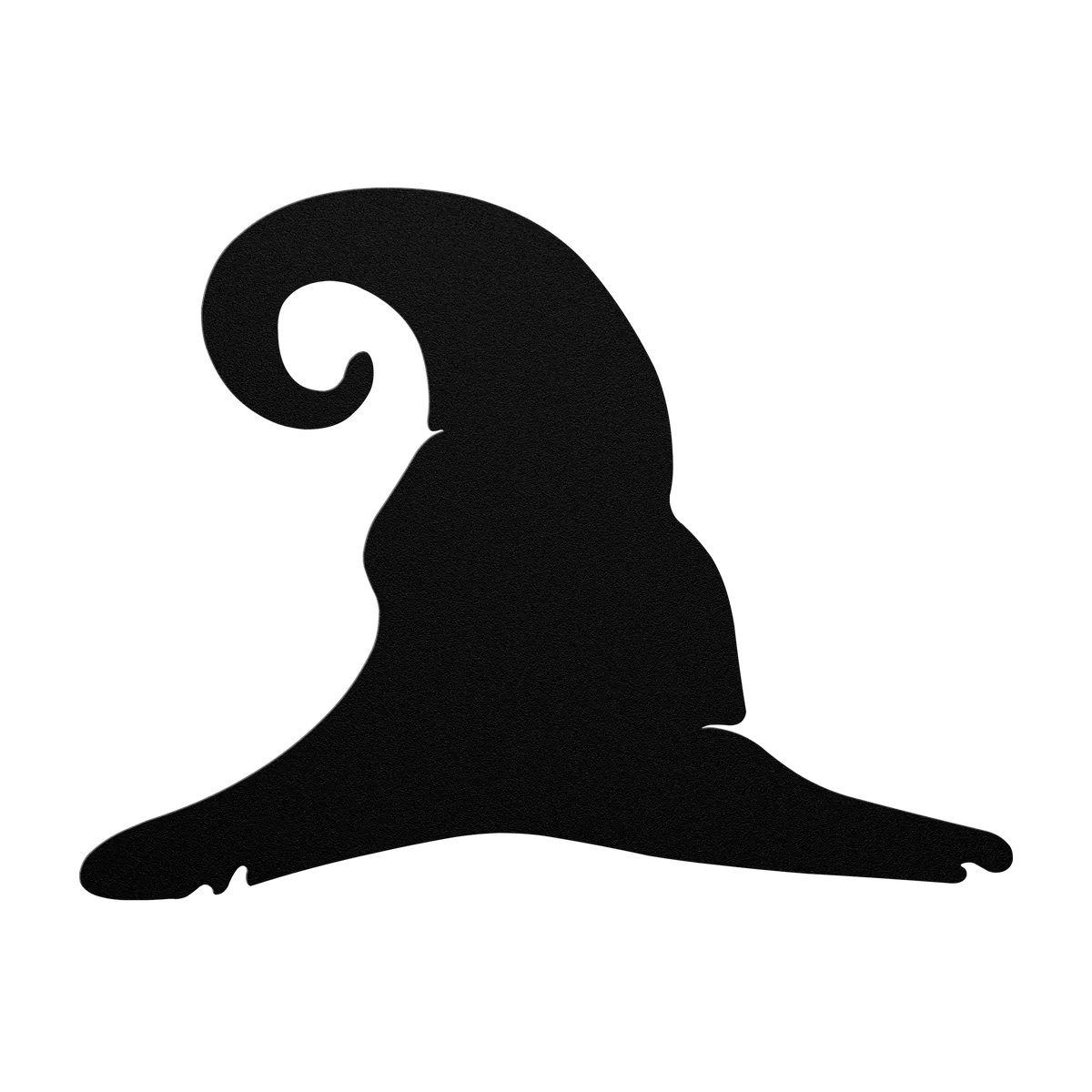 Halloween Wide Brim Witch Hat Metal Sign