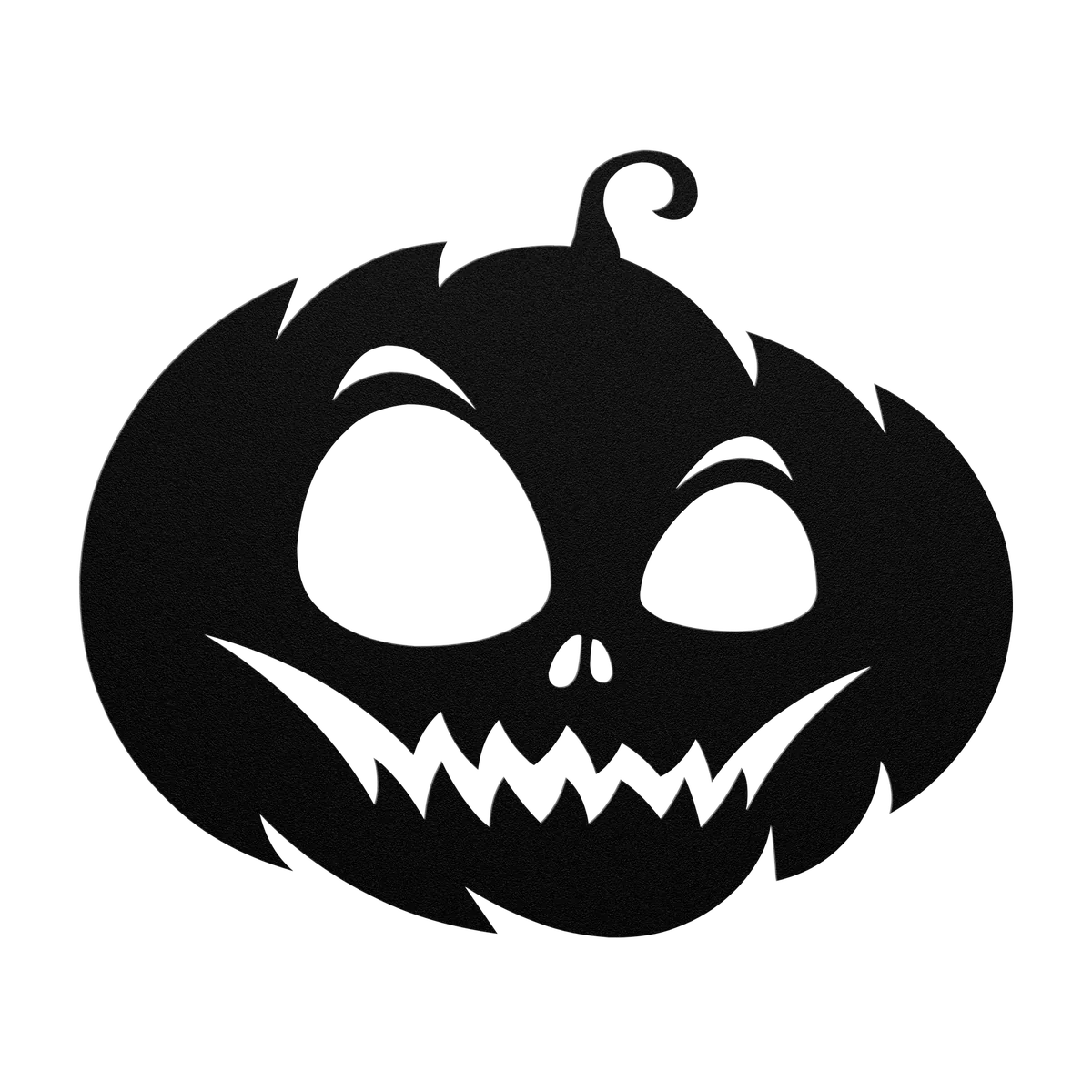 Halloween Wide-Eyed Jack-o-Lantern Metal Sign