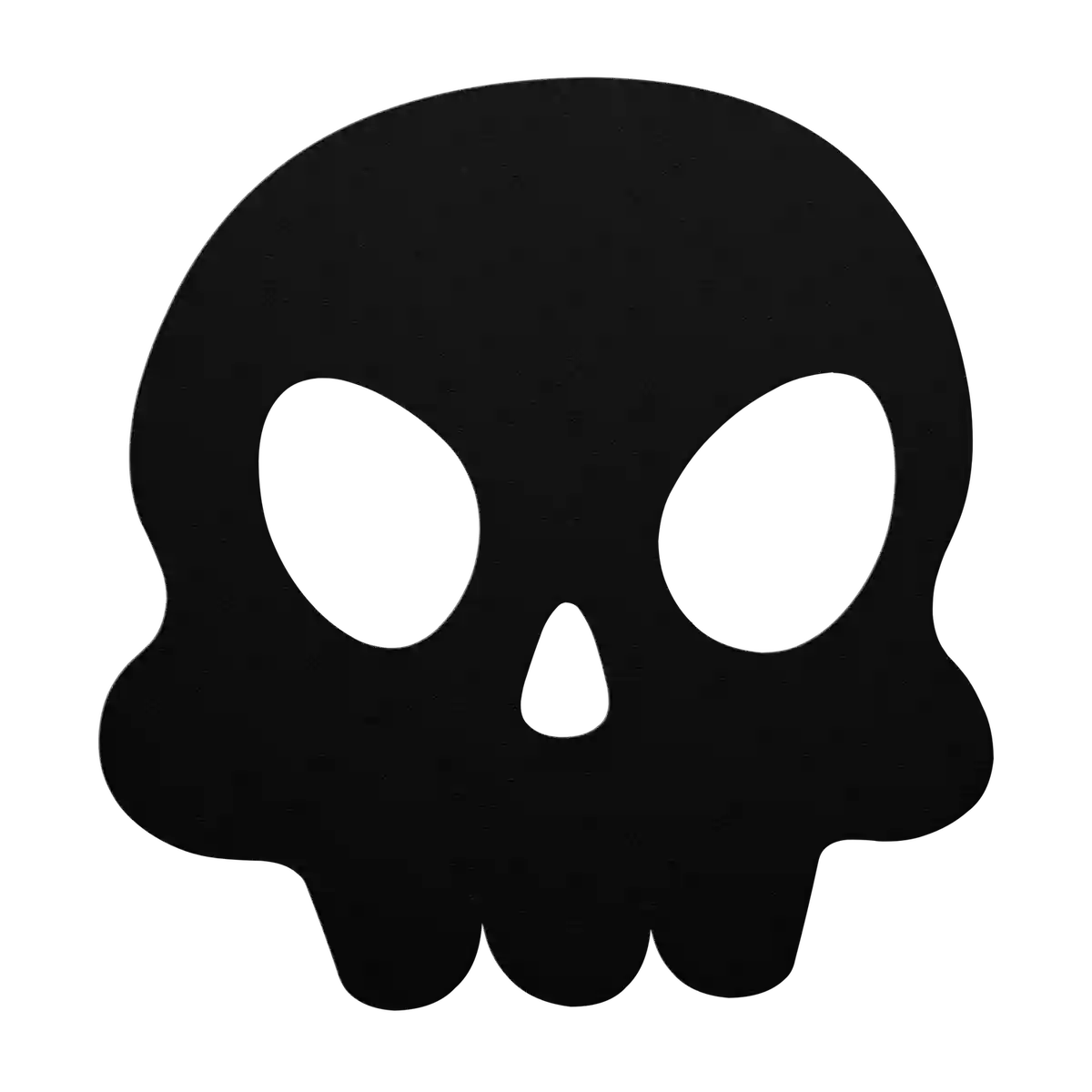 Halloween Wide-Eyed Skull Metal Sign