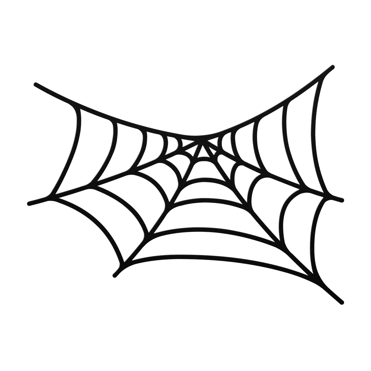 Halloween Wide Spider Web Metal Sign