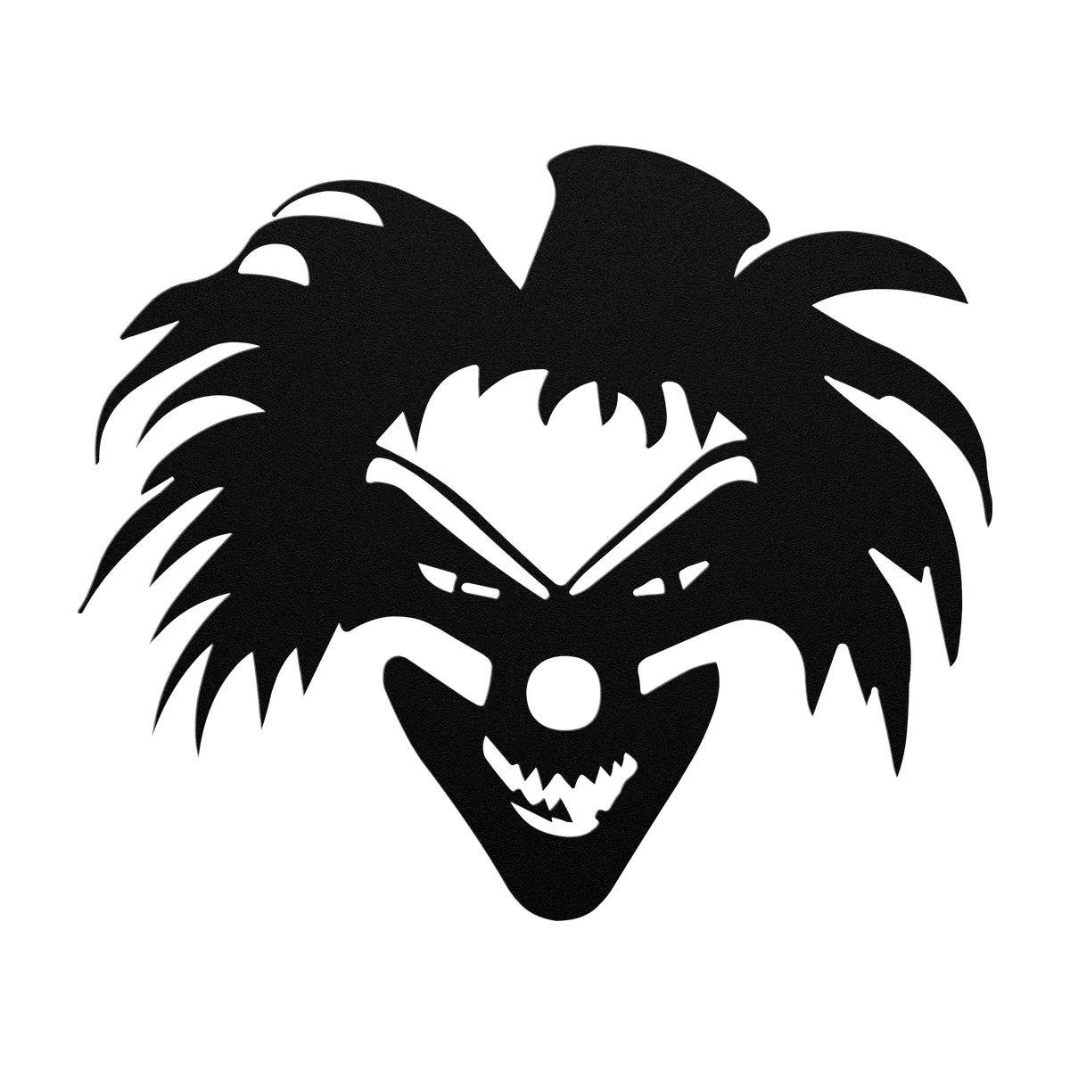 Halloween Wild Hair Clown Metal Sign