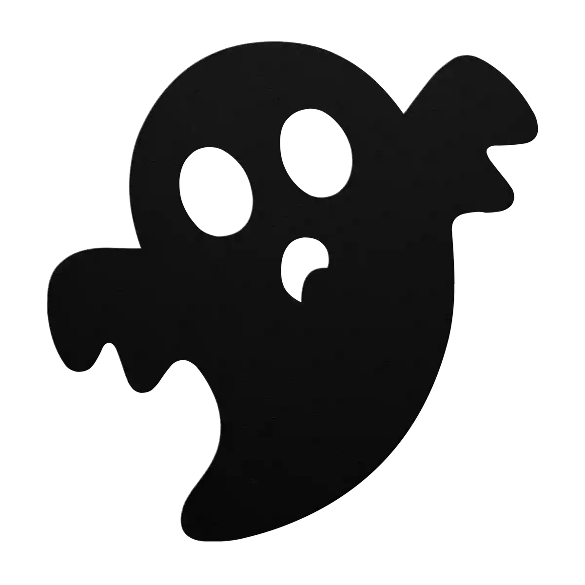 Halloween Winking Ghost Metal Sign