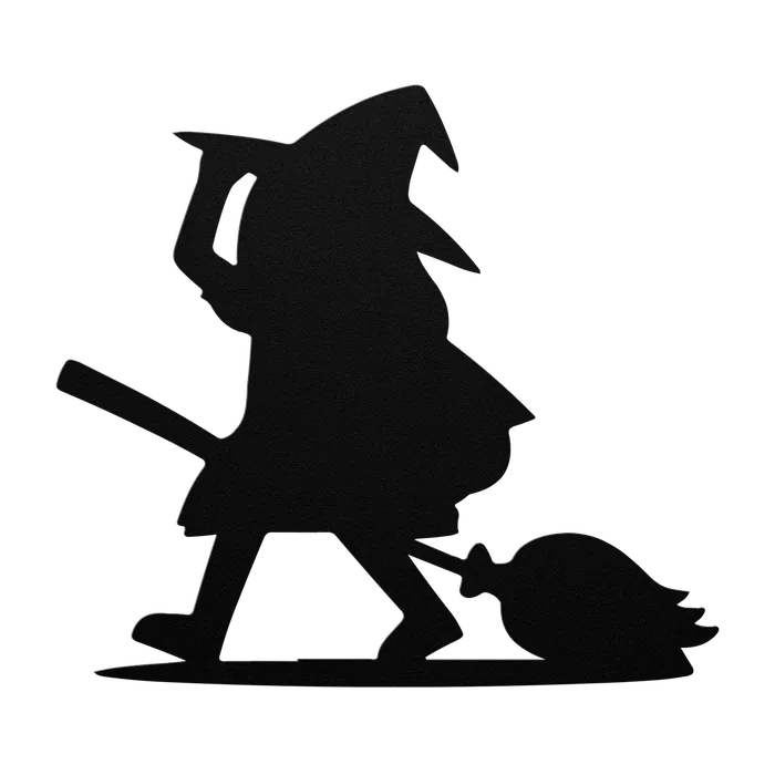 Halloween Witch Costume Trick or Treater Metal Sign