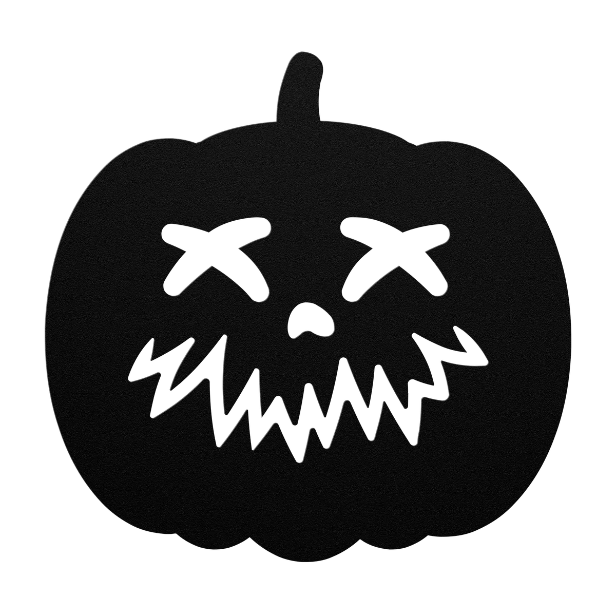 Halloween X-Eyed Jack-o-Lantern Metal Sign