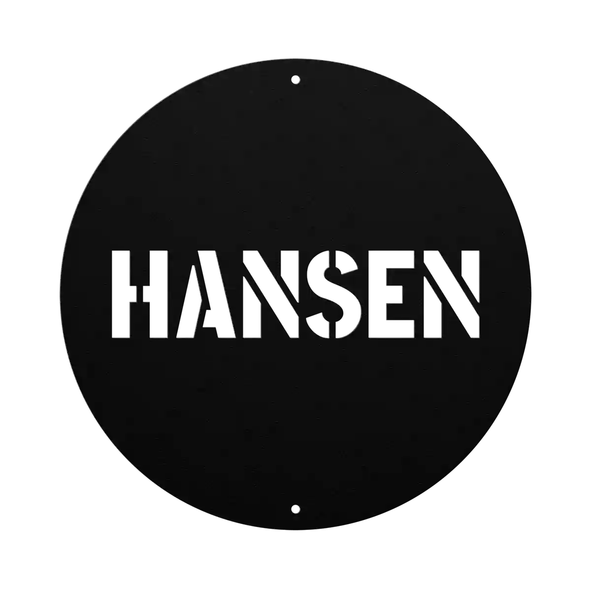 Hansen Family Name Sign