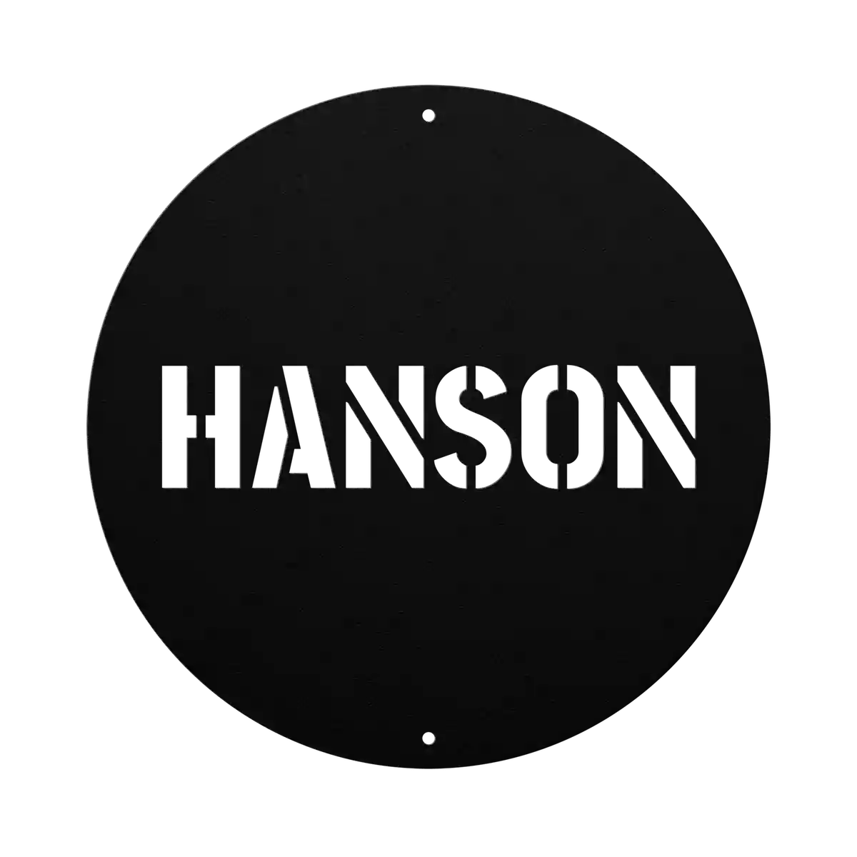 Hanson Family Name Sign