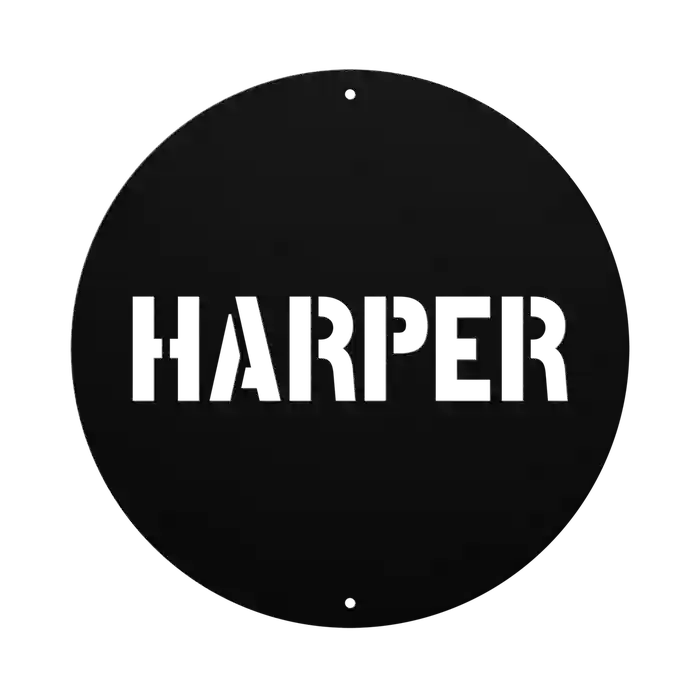 Harper Family Name Sign