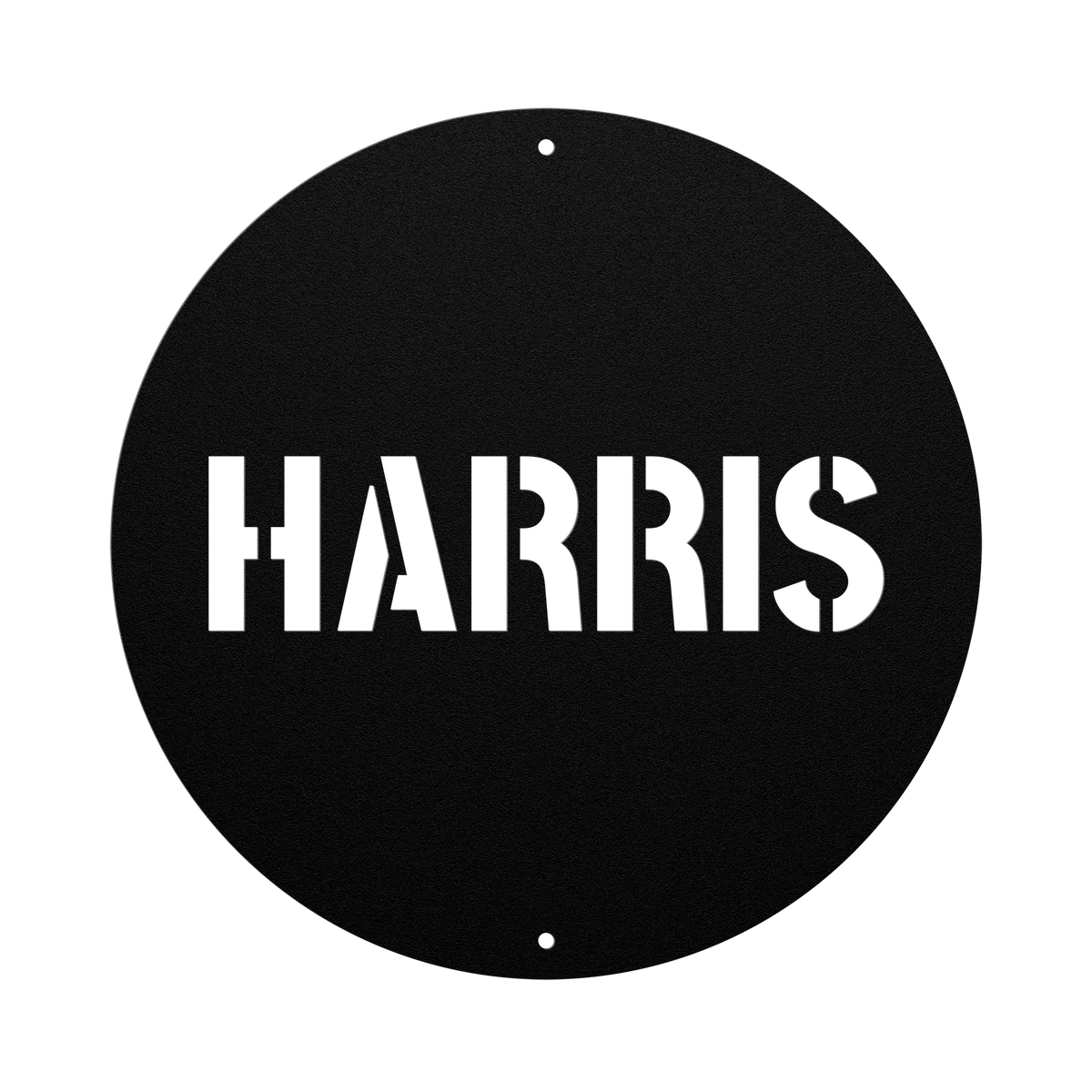 Harris Family Name Sign