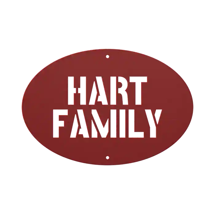 Hart Family Name Sign