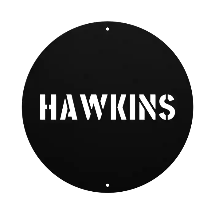 Hawkins Family Name Sign