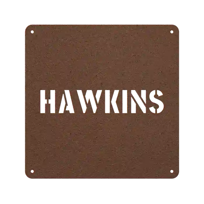 Hawkins Family Name Sign