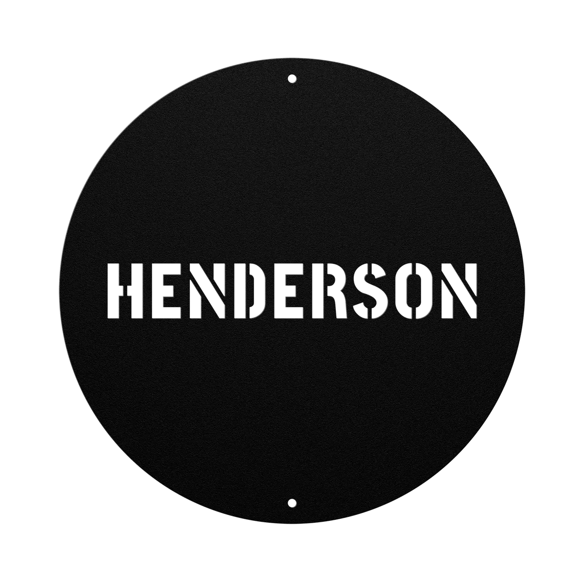 Henderson Family Name Sign