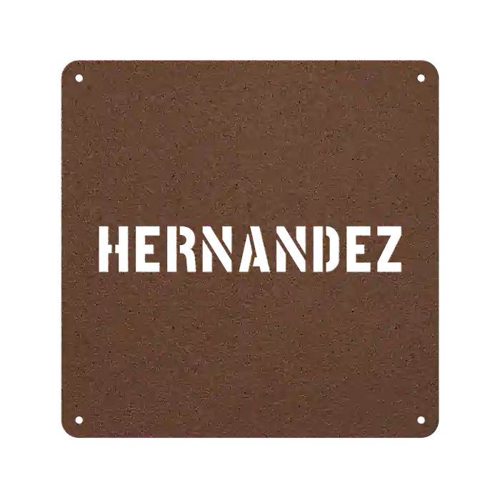 Hernandez Family Name Sign
