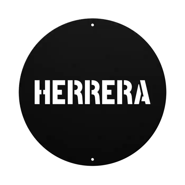 Herrera Family Name Sign