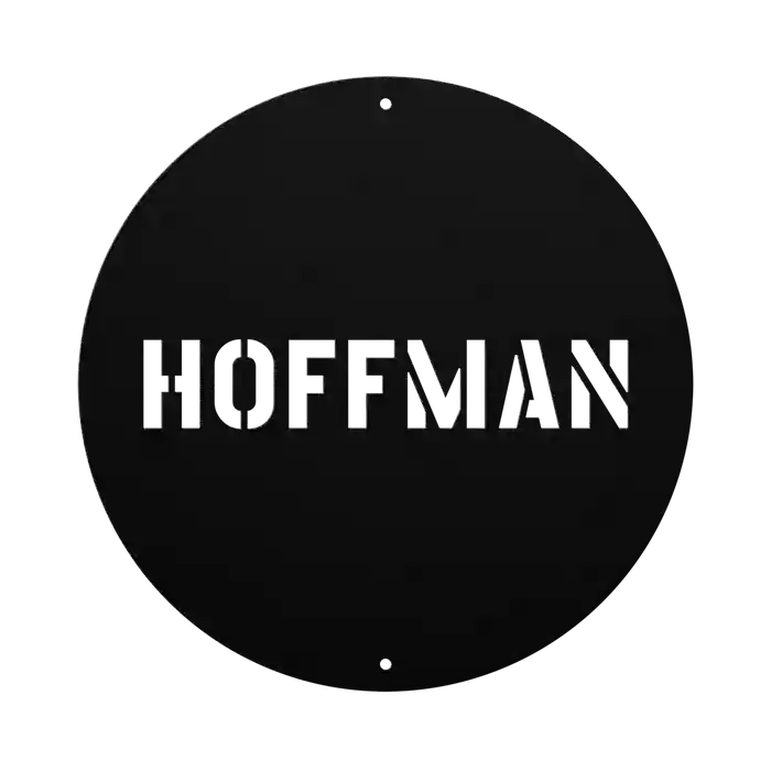 Hoffman Family Name Sign