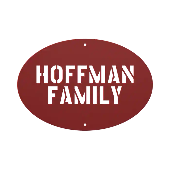 Hoffman Family Name Sign