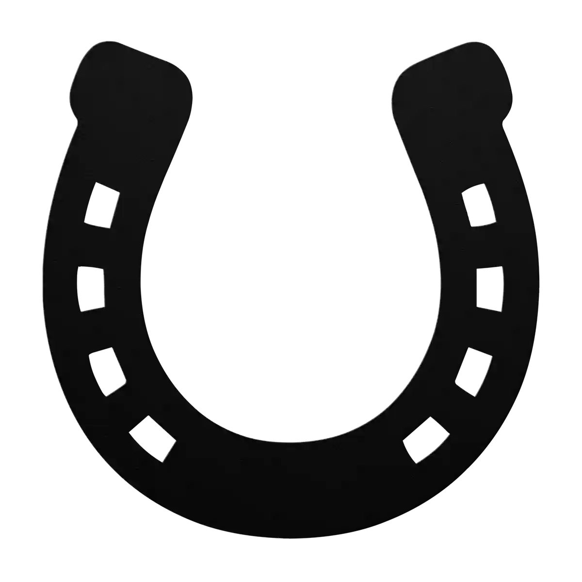 Horseshoe Block Heel Metal Sign