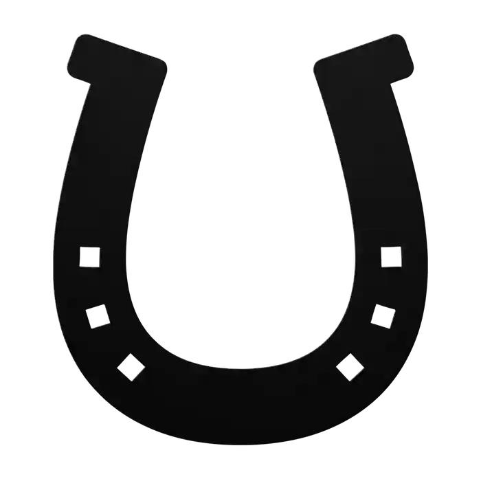 Horseshoe Broad Heel Metal Sign