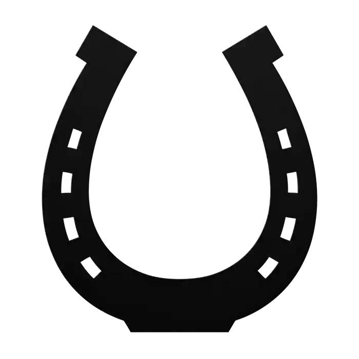 Horseshoe Flat Toe Metal Sign