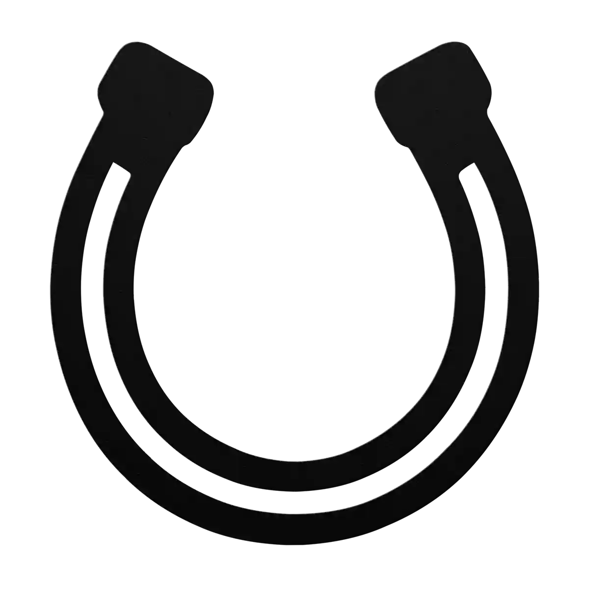 Horseshoe Fullered Groove Metal Sign