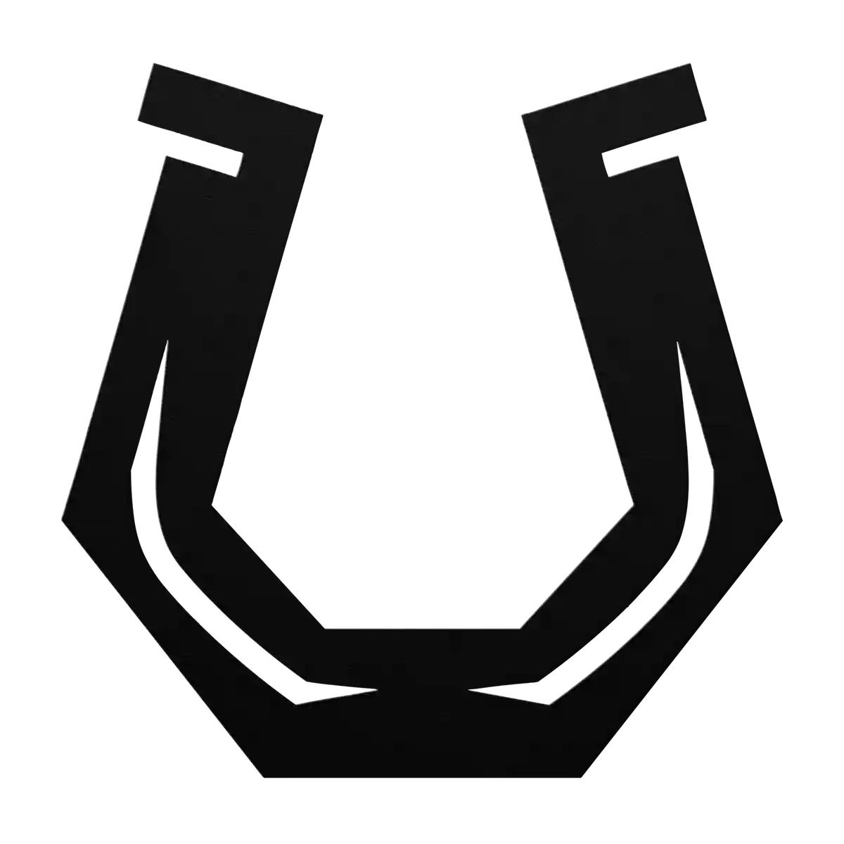 Horseshoe Hexagonal Metal Sign