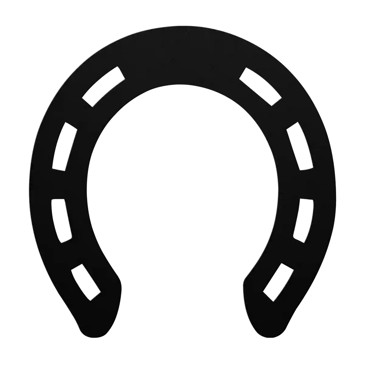 Horseshoe Inverted Long Slot Metal Sign