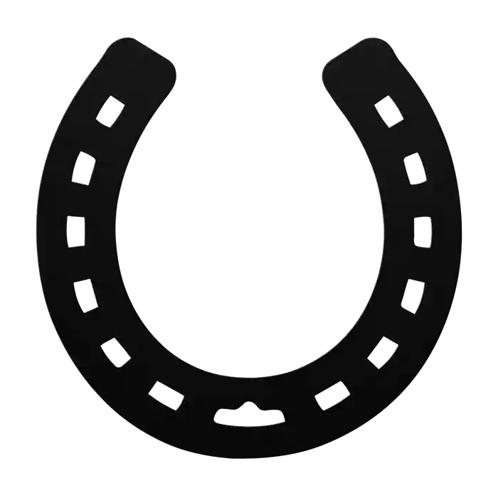 Horseshoe Notched Toe Metal Sign