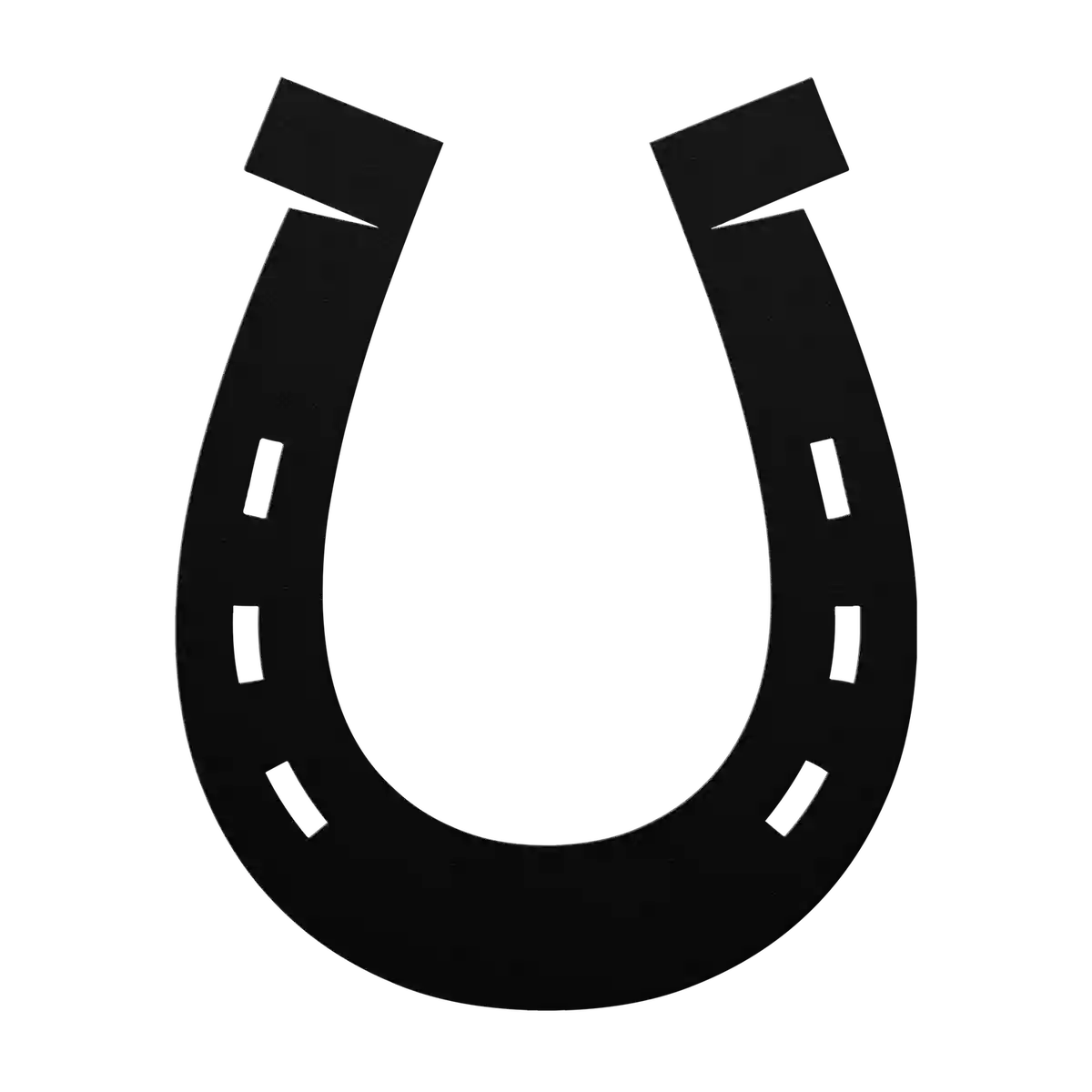 Horseshoe Slant Cut Heel Metal Sign