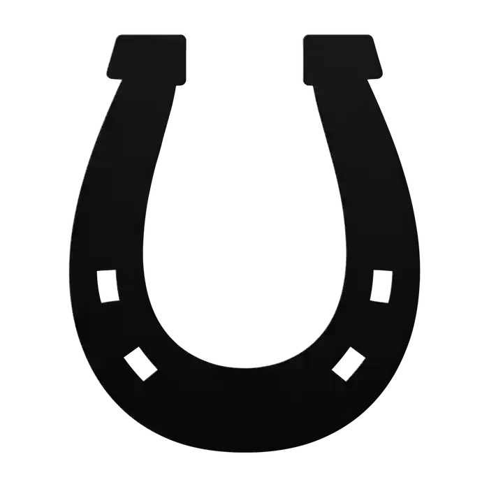 Horseshoe Square Cleat Metal Sign