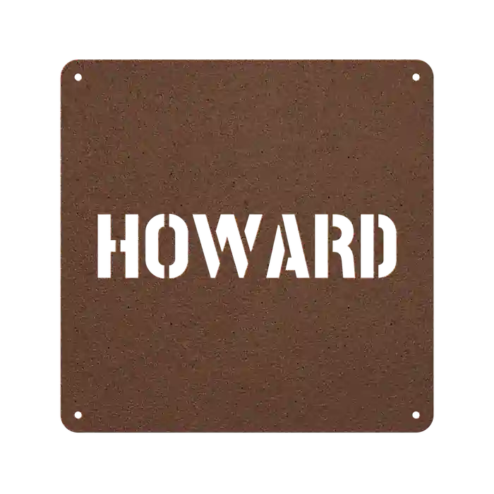 Howard Family Name Sign